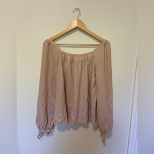 Satin Blouse (Blush Pink)
